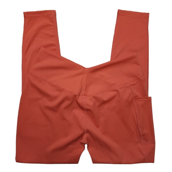 Leggings Crossover High Waisted Design With Side Pocket Sz Large 10 NWT - Picture 10 of 13